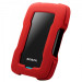 Dysk zewnętrzny HDD ADATA HD330 AHD330-2TU31-CRD (2TB; 2.5"; USB 3.2; czerwony) - Galeria zdjęcie 2