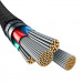 Kabel Baseus Unbreakable USB-USB C 100m 1m (czarny) - Galeria zdjęcie 6