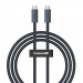 Kabel Baseus Typ C-Typ C 240W 1m (czarny) - Galeria zdjęcie 1
