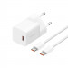 Ładowarka Baseus GaN5 mini 1C 30W EU+kabel USB-C (moon white) - Galeria zdjęcie 1
