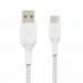 Kabel Belkin BoostCharge Braided USB-C to USB-A Cable 3m oplot White - Galeria zdjęcie 4