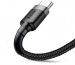 BASEUS KABEL USB-C CAFULE CATKLF-UG1 2A 3M CZARNY - Galeria zdjęcie 4