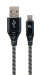 GEMBIRD PREMIUM KABEL USB-C 2.0 2M,CZARNO/BIAŁY - Galeria zdjęcie 1
