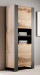 Regał WOOD 65x40x170 dąb wotan + antracyt - Galeria zdjęcie 3