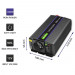 QOLTEC PRZETWORNICA NAPIĘCIA MONOLITH 1200 MS WAVE - Galeria zdjęcie 4