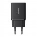 Ładowarka sieciowa Baseus Cube C+U 30W EU (cluster black) - Galeria zdjęcie 1