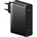 BASEUS ŁADOWARKA SIECIOWA 2X USB-C + USB (CZARNA) - Galeria zdjęcie 1