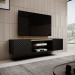 Szafka RTV EF ONDA 180x40x39-58 czarny (stojąca lub wisząca) - Galeria zdjęcie 3