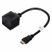 LANBERG ADAPTER HDMI-AM->HDMI-AF SPLITTER X2 20CM - Galeria zdjęcie 1