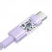 Kabel Baseus Gem USB-USB C 100W 2m (fioletowy) - Galeria zdjęcie 3