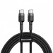 BASEUS KABEL USB-C DO USB-C 60W 1M (CZARNO-SZARY) - Galeria zdjęcie 1