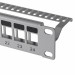 LANBERG PATCH PANEL PUSTY 19" 24PORT 1U SZARY - Galeria zdjęcie 3