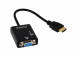 Adapter Video Savio CL-23 HDMI - VGA M-F - Galeria zdjęcie 2