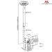 MACLEAN UCHWYT DO TELEWIZORA SUFITOWY 23-42" 50 - 85 CM 30KG MC-504 B CZARNY TV - Galeria zdjęcie 3