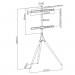 TECHLY STOJAK PODŁOGOWY TRIPOD TV LED/LCD 45-65 CA - Galeria zdjęcie 3