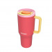 Kubek termiczny z teleskopową słomką Kambukka Rio Tumbler 950ml Pink Papaya - Galeria zdjęcie 3