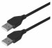 Kabel Gembird ( USB A - USB A M-M 1,8m czarny ) - Galeria zdjęcie 1