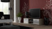 Szafka RTV SOHO 140 dąb sonoma/ biały połysk - Galeria zdjęcie 1