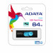 ADATA FLASHDRIVE UV220 64GB USB 2.0 BLACK/BLUE - Galeria zdjęcie 2