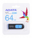 ADATA FLASHDRIVE USB UV128 64GB Czarny+Niebieski - Galeria zdjęcie 2