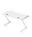 Biurko gamingowe Huzaro Hero 2.5 White RGB - Galeria zdjęcie 2