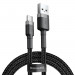 BASEUS CAFULE KABEL USB-C 2A 2M SZARO-CZARNY - Galeria zdjęcie 1