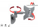 Maclean uchwyt do monitora 23-42'' 30 kg uniwersalny mc-503 s max vesa 200 srebrny mc-503s - Galeria zdjęcie 1