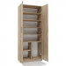 Szafa aktowa OLIV 2D 74x35xH180 sonoma - Galeria zdjęcie 5