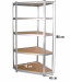 REGAŁ MAGAZYNOWY NAROŻNY METALOWY G9040 40cm - Galeria zdjęcie 3