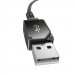 Kabel Baseus Unbreakable USB-IP 2.4A 1m (czarny) - Galeria zdjęcie 3