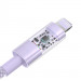 Kabel Baseus Gem USB C-IP 20W 2m (fioletowy) - Galeria zdjęcie 3