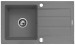 Zlewoz. MAIDSINKS Promo 76x44 1B 1D szary beton - Galeria zdjęcie 1