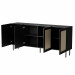 Komoda JUTA 4D 202x39,5x85 czarny + linol calabria - Galeria zdjęcie 2