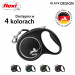 FLEXI Black Design M srebrny - automatyczna smycz dla psa - 5m - Galeria zdjęcie 3