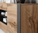Komoda WOOD 164/44/80 dąb wotan + antracyt - Galeria zdjęcie 3