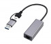 GEMBIRD ADAPTER USB TYP 3.1+TYP-C -> LAN RJ45 GIGA - Galeria zdjęcie 1