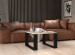 Stolik MODERN MINI 67x67xH40 sonoma/czarny - Galeria zdjęcie 4
