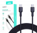 AUKEY CB-NCC1 KABEL USB-C QC PD 1M 3A 60W NYLON - Galeria zdjęcie 1