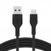 Kabel Belkin BoostCharge Flex USB-C to USB-A Cable 15W 3m Silicone Black - Galeria zdjęcie 3