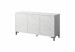 Komoda MARMO 3D 150x45xH80,5 biały mat/marmur biały - Galeria zdjęcie 1
