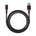 Kabel Baseus Dura 2.4A 1m (czerwono-czarny) - Galeria zdjęcie 4