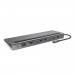 Hub Belkin Connect USB-C 11-in-1 Multiport Dock 1x4k HDMI/1xDisplayPort/1xVGA/3xUSB-A/1xUSB-C PD/1xRJ45 Gigabit/1xSD Card reader/1xMicroSD Card reader/1xAudio Grey - Galeria zdjęcie 2