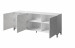 Komoda MARMO 3D 200x45xH80,5 biały mat/marmur biały - Galeria zdjęcie 2