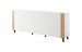 Komoda FARO 200x42x82 biały mat + dąb craft - Galeria zdjęcie 1
