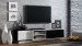 Szafka RTV SIGMA1 180 biały/czarny połysk - Galeria zdjęcie 5