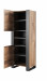 Regał WOOD 65x40x170 dąb wotan + antracyt - Galeria zdjęcie 2