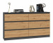 Komoda M6 140 138x40xH77 antracyt/artisan - Galeria zdjęcie 4
