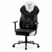 Fotel gamingowy DIABLO X-GAMER fotel czarno-biały - Galeria zdjęcie 3