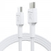 GREEN CELL KABEL KABGC30W USB-C - USB-C 1,2M BIAŁY - Galeria zdjęcie 2