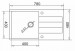 Zlewozmywak granitowy PYRAMIS SPARTA PLUS 78x48 1B 1D czarny 070052701 czarny nakrapiany - Galeria zdjęcie 2